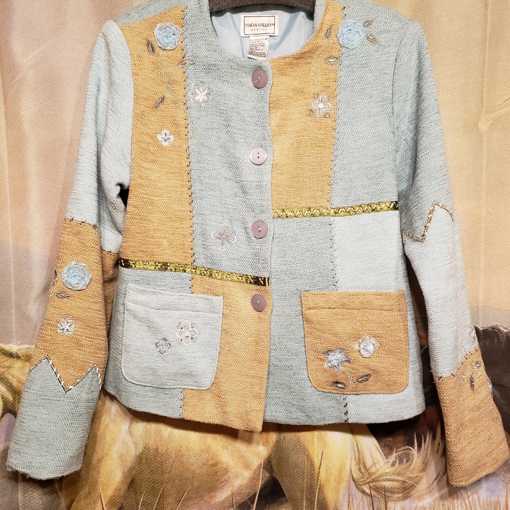 Napa Valley Petite Patchwork Jacket - image 1
